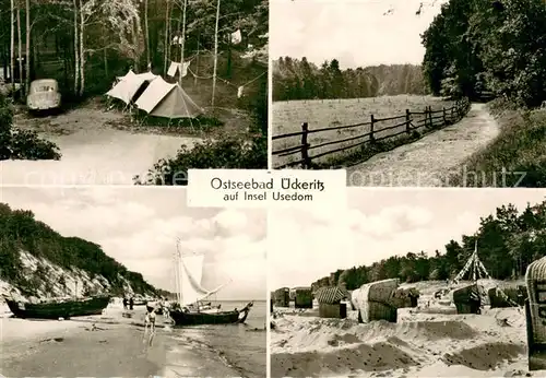 AK / Ansichtskarte ueckeritz_Usedom Camping Strandpartien Panorama ueckeritz Usedom