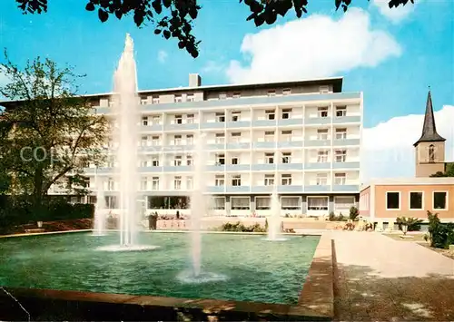 AK / Ansichtskarte Bad_Wildungen Sanatorium Wicker Springbrunnen Bad_Wildungen