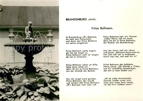 AK / Ansichtskarte Brandenburg__Havel Brunnen 