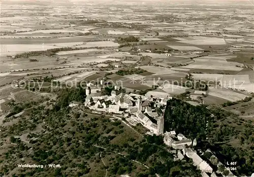 AK / Ansichtskarte Waldenburg_Wuerttemberg Fliegeraufnahme mit Schloss Waldenburg Wuerttemberg