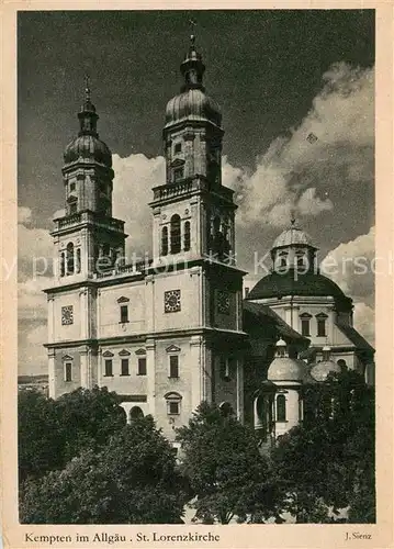 AK / Ansichtskarte Kempten_Allgaeu St Lorenzkirche Kempten Allgaeu