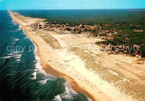 AK / Ansichtskarte Lacanau_33 La plage Vue aerienne 