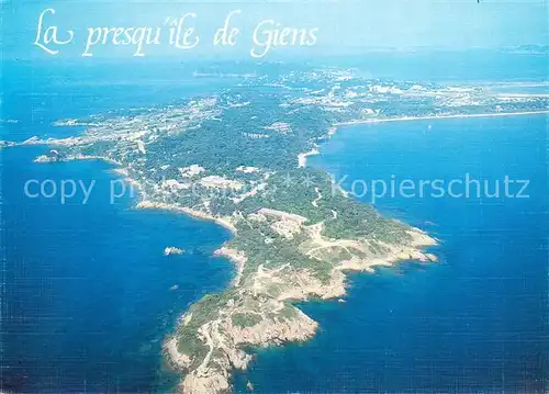 AK / Ansichtskarte Hyeres les Palmiers_83_Var Vue aerienne de la presquile de Giens 