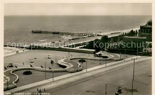 AK / Ansichtskarte Venezia_Lido La Spiaggia Venezia Lido