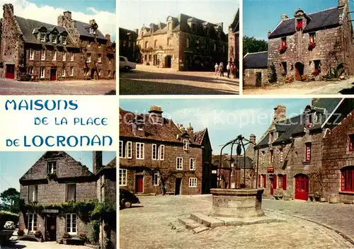 AK / Ansichtskarte Locronan_29_Finistere Les maisons de la place La petite ite des tisserands doit une partie de son prestige 