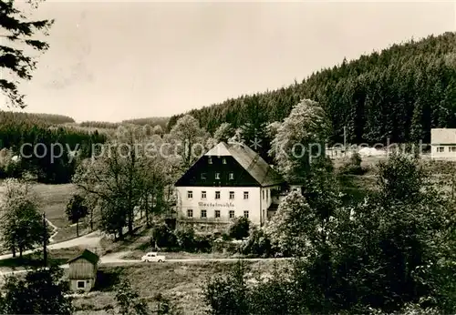 AK / Ansichtskarte Sayda Gaststaette am Mortelgrund Aussenansicht Sayda