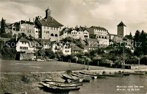 AK / Ansichtskarte Murten_Morat_FR Vu du Lac 