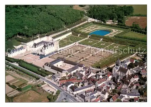 AK / Ansichtskarte Villandry_37 Chateau et ses jardins vue aerienne 