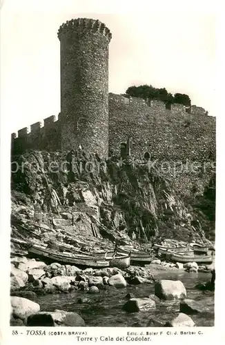 AK / Ansichtskarte Tossa_de_Mar_ES Torre y Cala del Codolar 