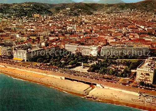 AK / Ansichtskarte Nice__06_Nizza Promenade des Anglais et le Jardin Albert Ier Cote d Azur vue aerienne 