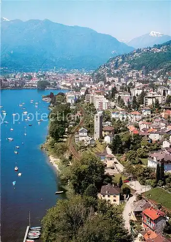 AK / Ansichtskarte Locarno_Lago_Maggiore Rivapiana veduta aerea Locarno_Lago_Maggiore