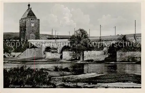 AK / Ansichtskarte Esslingen__Neckar Plinsaubruecke 