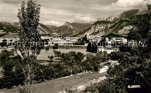 AK / Ansichtskarte Die_26_Drome Gesamtansicht m. Massif du Vercors 