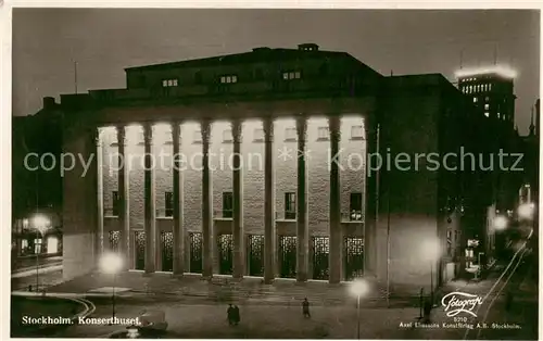 AK / Ansichtskarte Stockholm Konzerthaus Stockholm