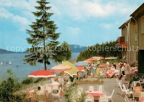 AK / Ansichtskarte Langelsheim Hotel Berghof Innerstetalsperre Terrasse Langelsheim