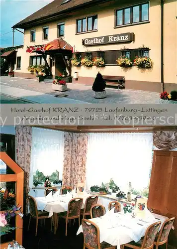 AK / Ansichtskarte Luttingen Hotel Gasthof Kranz Gaststube Luttingen