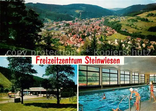 AK / Ansichtskarte Steinwiesen Panorama Freizeitzentrum Steinwiesen Hallenbad Steinwiesen