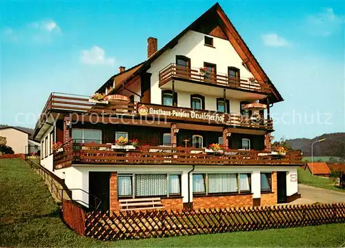 AK / Ansichtskarte Biederbach_Schwarzwald Gasthaus Pension Deutscher Hof Biederbach Schwarzwald