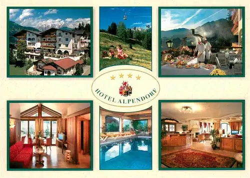 AK / Ansichtskarte Sankt_Johann_Pongau Hotel Alpendorf Teilansichten Gastraeume Hallenbad Sankt_Johann_Pongau
