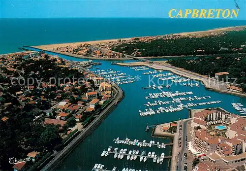 AK / Ansichtskarte Capbreton Le port Vue aerienne 