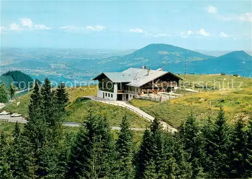 AK / Ansichtskarte Rossfeldhuette_1538m_Berchtesgaden Skihuette mit Blick auf Salzburg 