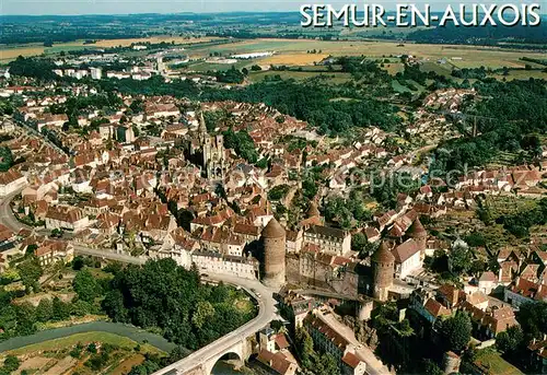 AK / Ansichtskarte Semur en Auxois Vue aerienne Semur en Auxois