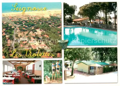 AK / Ansichtskarte Seignosse_40_Landes Village Club Les Violettes Restaurant Bungalows Piscine vue aerienne 