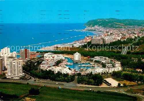 AK / Ansichtskarte Cattolica__Provincia_Rimini_IT Vista aerea da Portoverde 