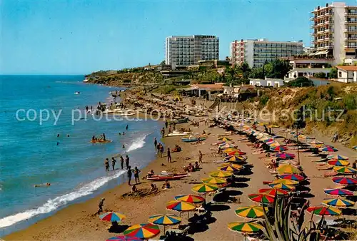 AK / Ansichtskarte Torremolinos_ES Playa y vista parcial 