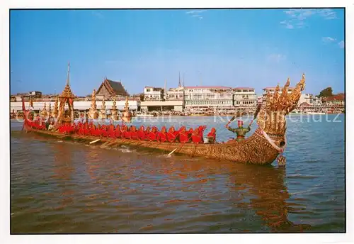 AK / Ansichtskarte Bangkok_Thailand Royal Barge Anantha Nakh Raj 