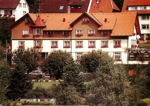 AK / Ansichtskarte Schonach_Schwarzwald Hotel Pension Rebstock Schonach Schwarzwald