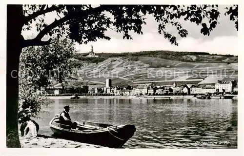 AK / Ansichtskarte Ruedesheim_am_Rhein Partie am Rhein 