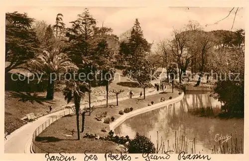 AK / Ansichtskarte Beziers_34 Jardin des Poetes Grand Bassin 