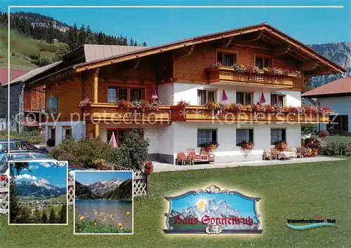 AK / Ansichtskarte Tannheim_Tirol_AT Haus Sonnenruh Panorama Seepartie 