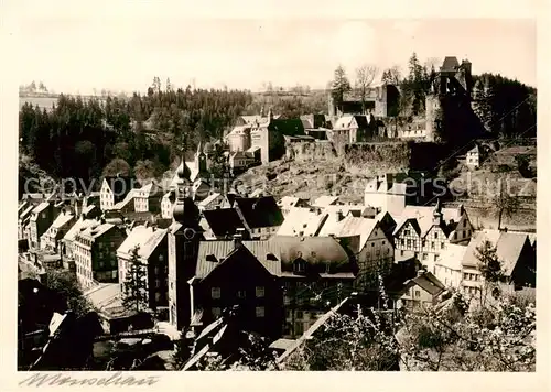 AK / Ansichtskarte Monschau Ortsansicht mit Burg Monschau