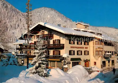 AK / Ansichtskarte Ruhpolding Hotel Ruhpoldinger Hof Winterlandschaft Ruhpolding