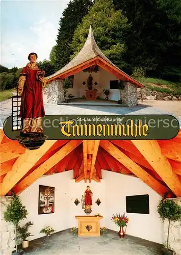 AK / Ansichtskarte Grafenhausen_Schwarzwald St. Laurentius Kapelle beim Hotel Tannenmuehle Grafenhausen Schwarzwald