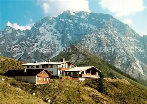 AK / Ansichtskarte Berchtesgaden Berggaststaette Oberahornkaser mit Hohem Goell Berchtesgadener Alpen Berchtesgaden