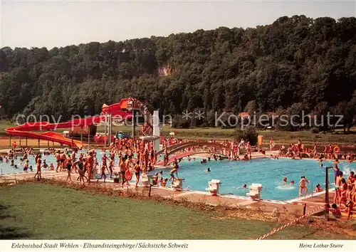 AK / Ansichtskarte Wehlen_Sachsen Erlebnisbad Stadt Wehlen Wehlen_Sachsen