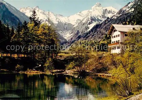 AK / Ansichtskarte Christlessee_Oberstdorf mit Kratzer und Trettachspitze 