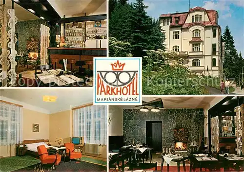 AK / Ansichtskarte Marianske_Lazne Parkhotel Bar Gastraeume Zimmer Marianske_Lazne