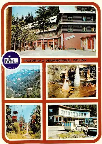 AK / Ansichtskarte Nizke_Tatry_Slovakia Horsky hotel pri Demanovskej jaskyni Slobody Demanovska jaskyna Slobody 