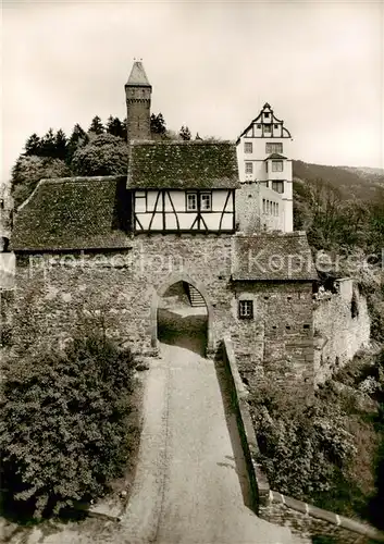 AK / Ansichtskarte Hirschhorn_Neckar Schloss Hotel auf der Burg Hirschhorn Hirschhorn Neckar