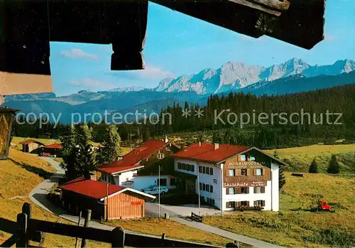 AK / Ansichtskarte Reit_Winkl Alpengasthof Augustiner Winklmoosalm Bayerisches Hochgebirge Reit_Winkl