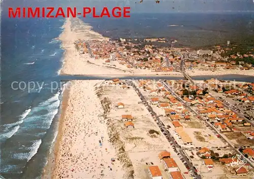 AK / Ansichtskarte Mimizan_Plage Les plages et le courant Vue aerienne Mimizan_Plage