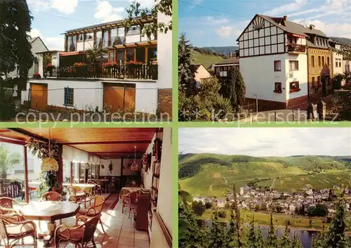 AK / Ansichtskarte Bruttig Fankel Weingut Gaestehaus Riedel Panorama Weinberge Bruttig Fankel