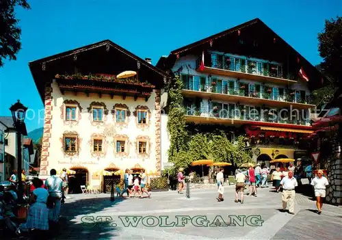 AK / Ansichtskarte St_Wolfgang_Salzkammergut Wallfahrtsort Alte Buergerhaeuser St_Wolfgang_Salzkammergut