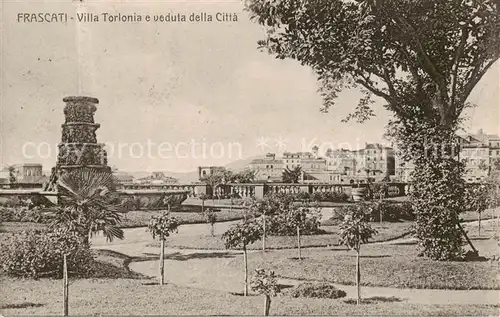 AK / Ansichtskarte Frascati_Roma__Rom_IT Villa Torlonia e veduta della Citta 