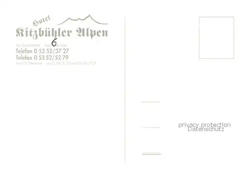 AK / Ansichtskarte Oberndorf_Tirol Hotel Kitzbueheler Alpen Illustration Oberndorf Tirol