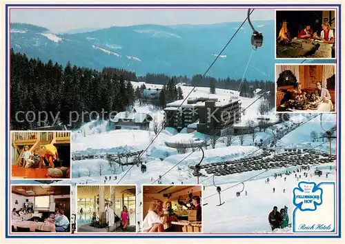 AK / Ansichtskarte Feldberg_1450m_Schwarzwald Kur und Sporthotel Feldberger Hof Gastraeume Bar Skilift 